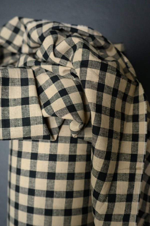 Piper Gingham Laundered Cotton Linen