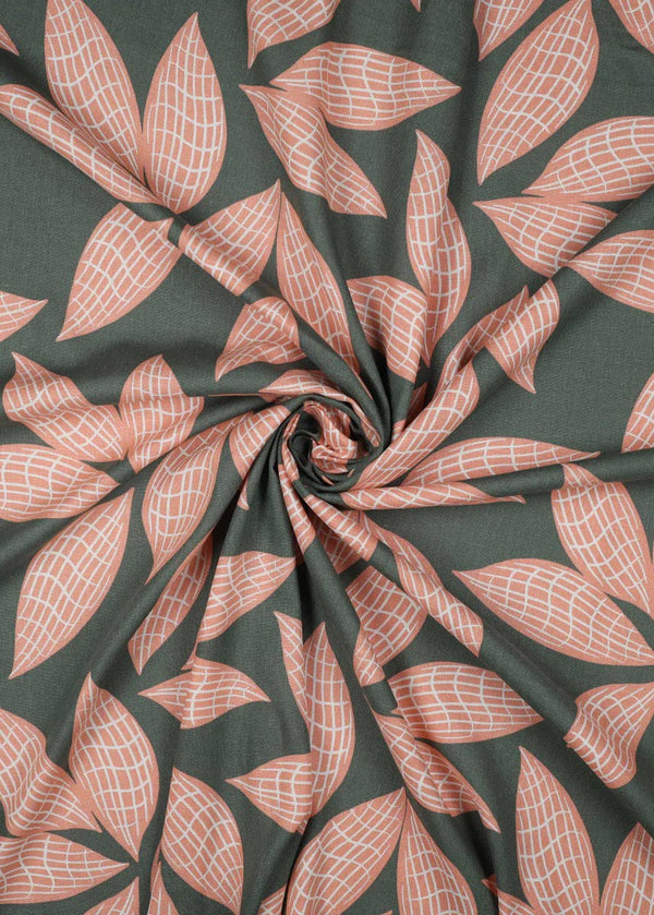 Pod Graceful Green, Washed Linen Viscose