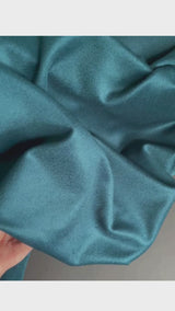 Plush Pure Wool Coating, Ocean