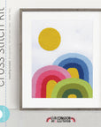 Rainbow Trifecta Cross Stitch Kit