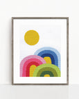 Rainbow Trifecta Cross Stitch Kit