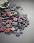 Recycled Hemp Button - Bitter Chocolate
