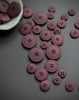 Recycled Hemp Button - Bordeaux