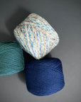 Rosários4 Meia. Merino 4ply Yarn - Navy 12