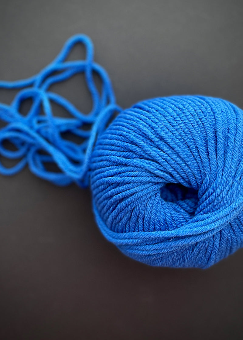 Sesia Yarn. New One Merino 12ply. Bright Blue