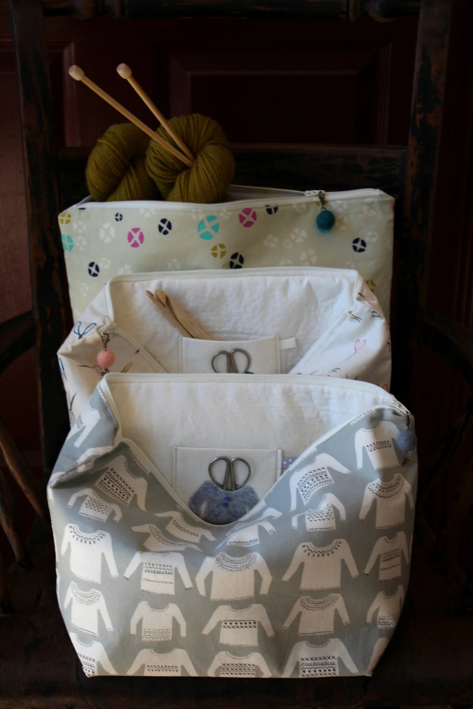 Never Not Knitting - Social Stitcher Project Bag Sewing Pattern – Miss ...