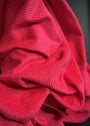 Soft 4.5 Wale Cotton Corduroy.  Cherry Ripe
