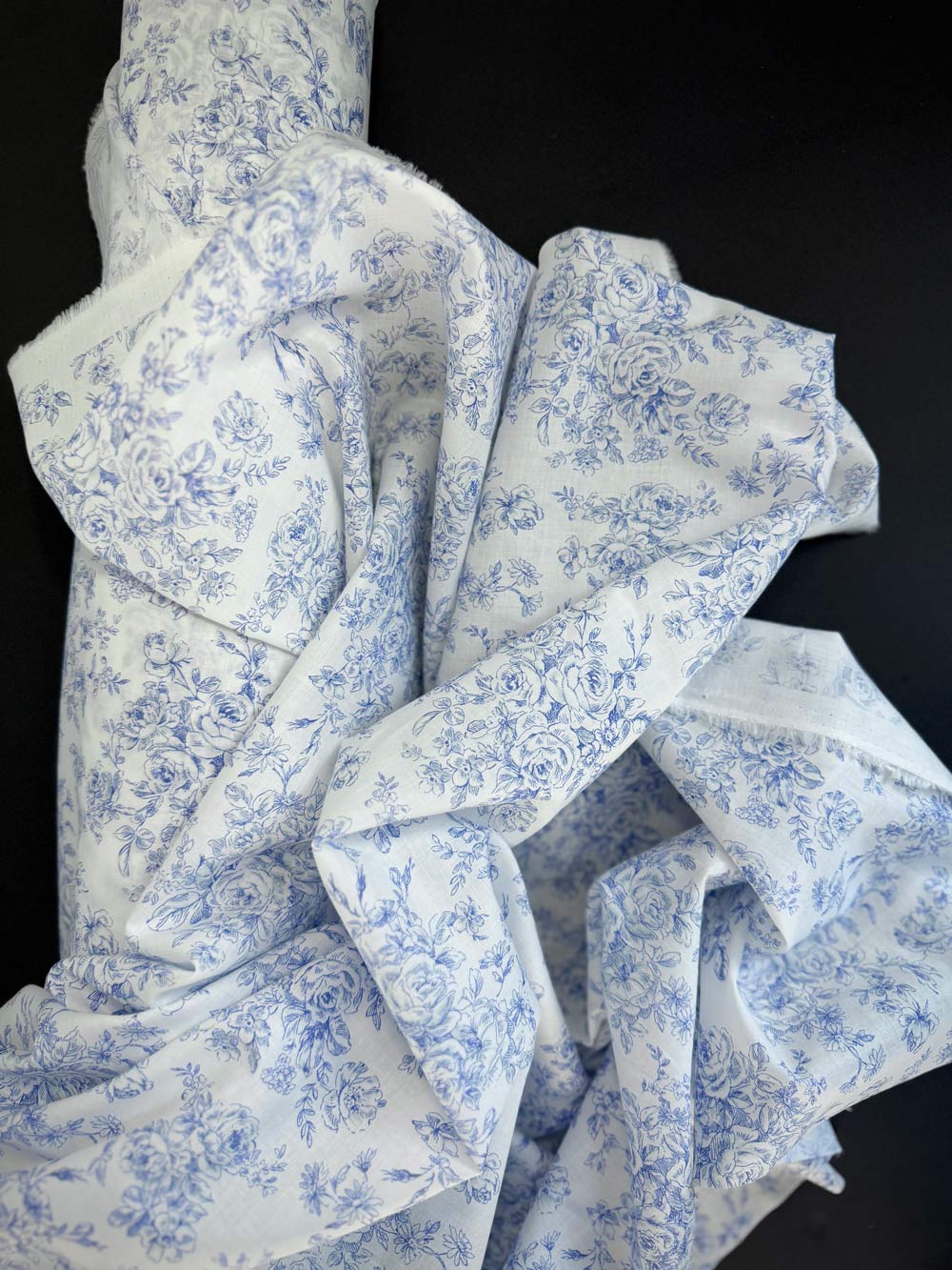Summer Garden - Fine Cotton Lawn. Porcelain