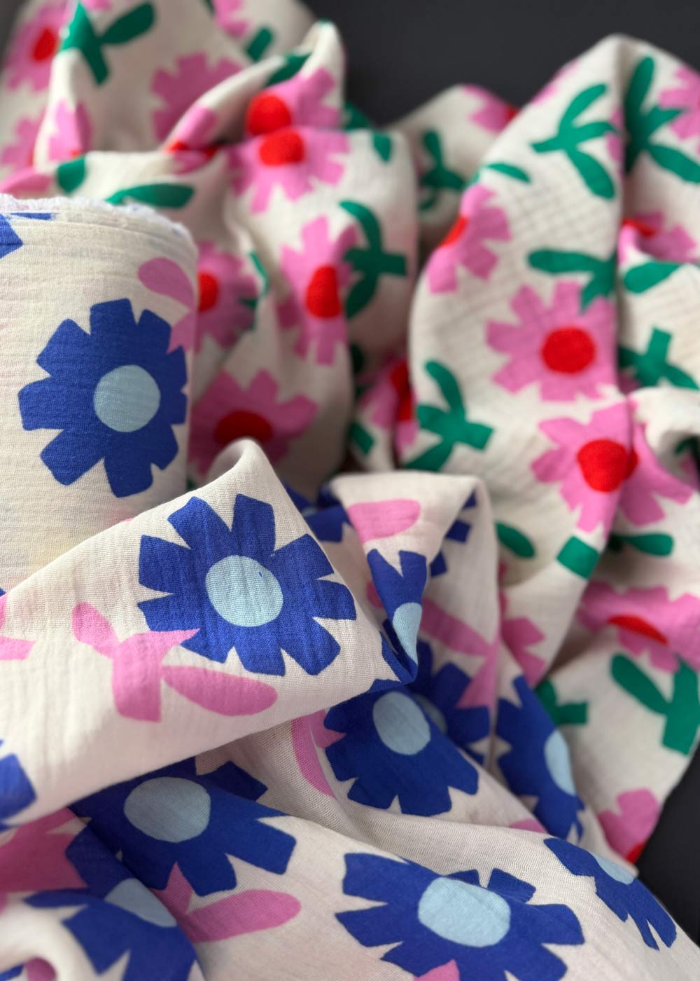 Organic Cotton Double Gauze - Sunny Days Pink – Miss Maude