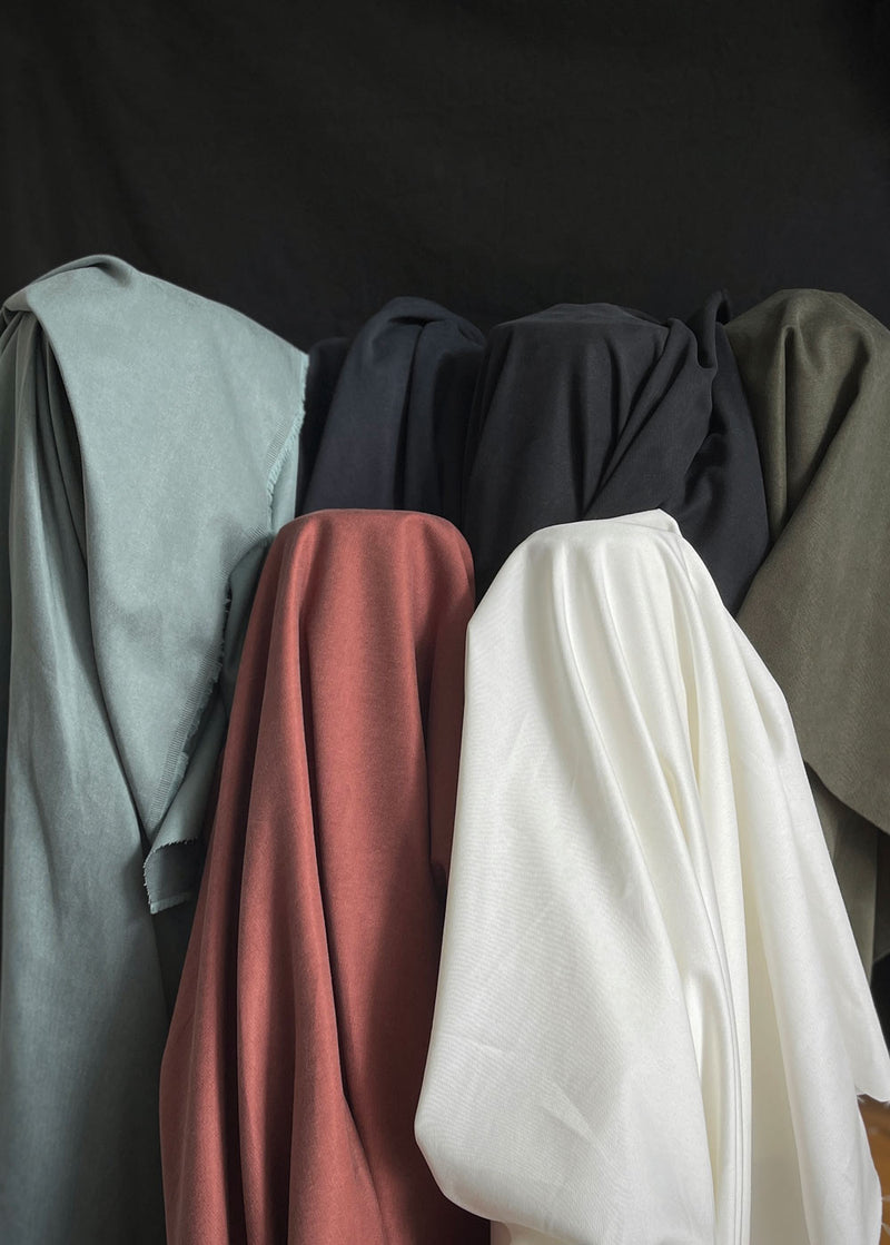 Tencel Cotton Sanded Twill, Carbon