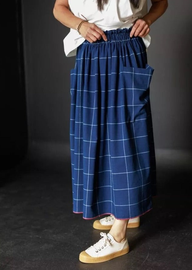 Mathilde Skirt - Tweed Ivory Gold