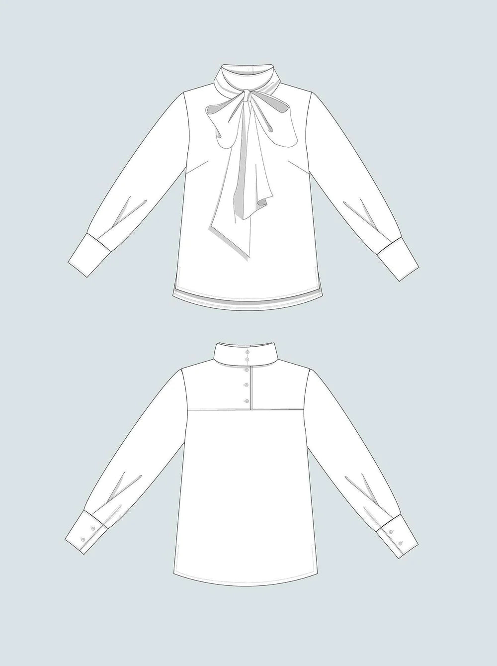 The Assembly Line - Tie Bow Blouse