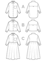 Closet Core Patterns Jenna Shirt and Dress