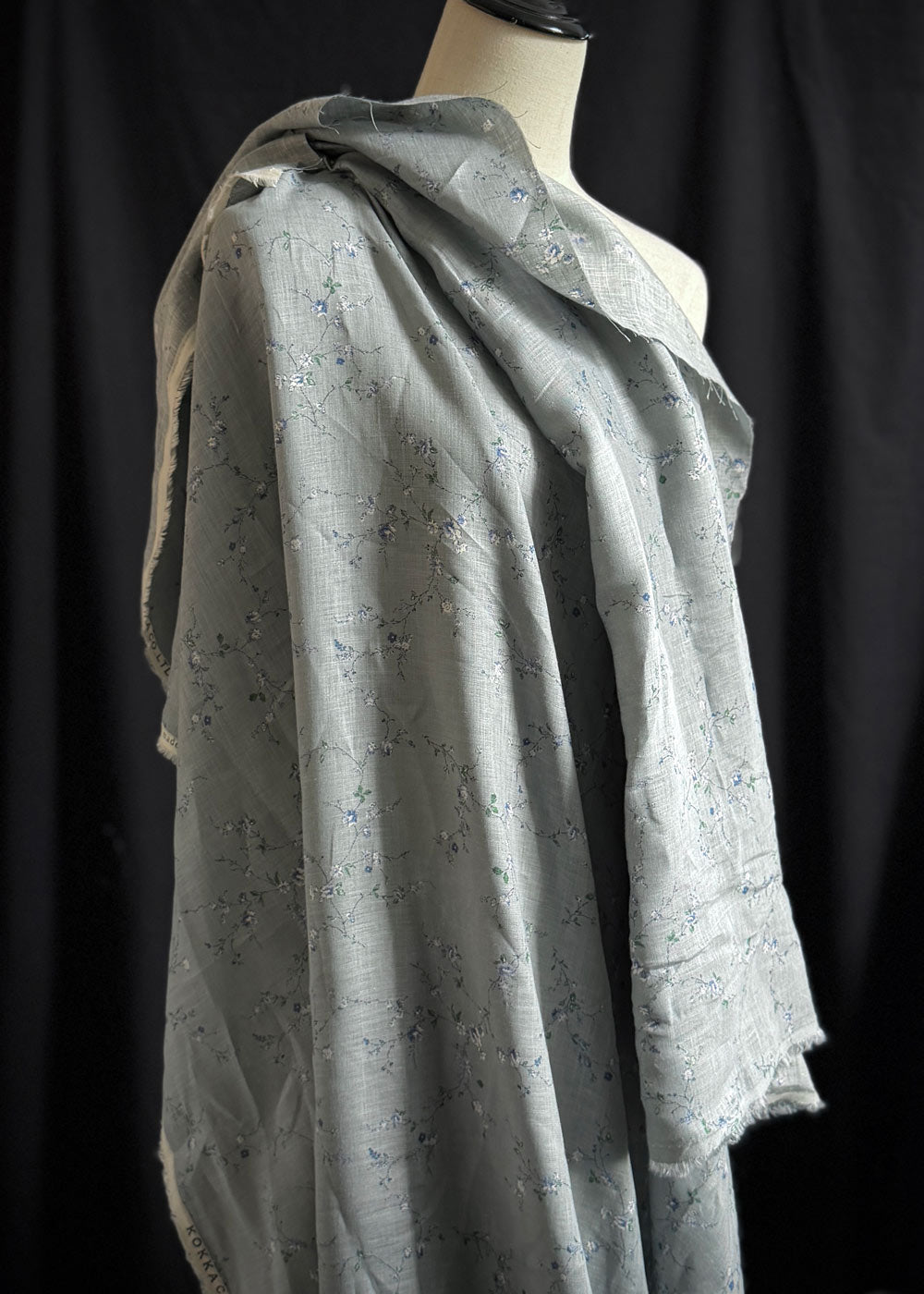 Wildflower Linen - Dusty Blue Grey
