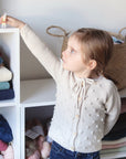 Noisette Cardigan, by Along Avec Anna. Print Knitting Pattern