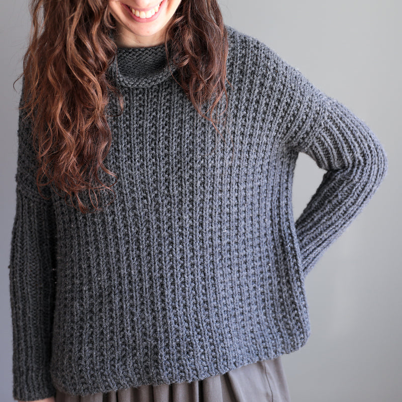 Bosco Sweater, Elizabeth Smith Knits. Print Knitting Pattern