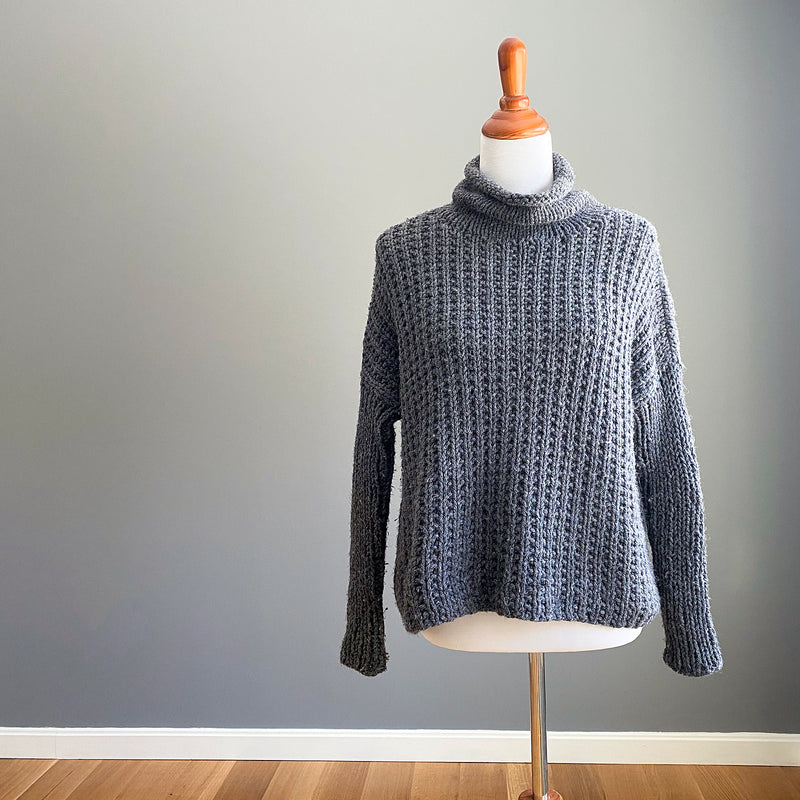 Bosco Sweater, Elizabeth Smith Knits. Print Knitting Pattern