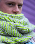 Briochevron Cowl & Scarf, by Westknits. Print Knitting Pattern