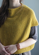 Capo Vest, Elizabeth Smith Knits. Print Knitting Pattern