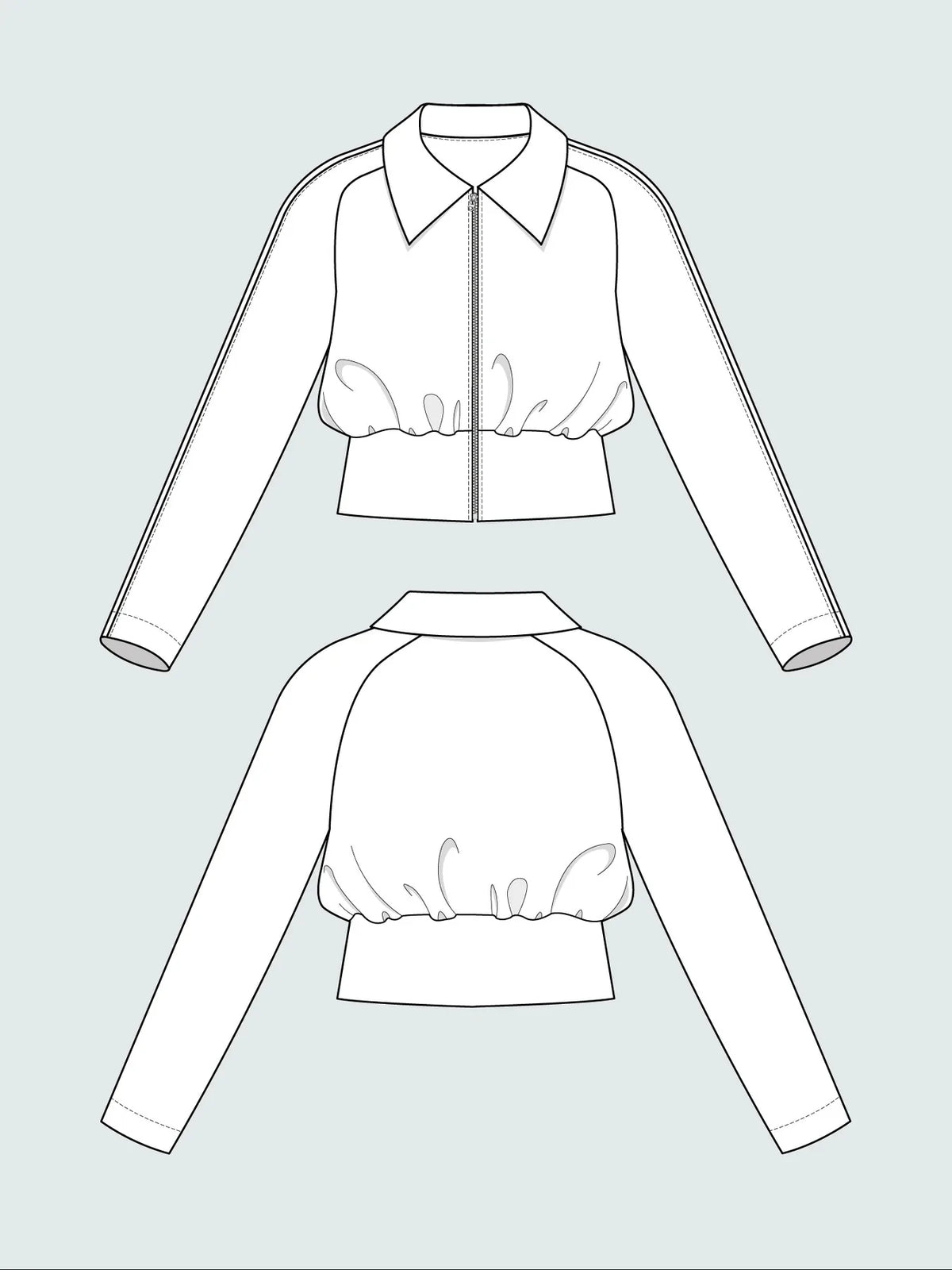 Assembly Line Jacket Pattern ️The Assembly Line Cropped Jacket Printed Sewing Pattern – Miss Maude