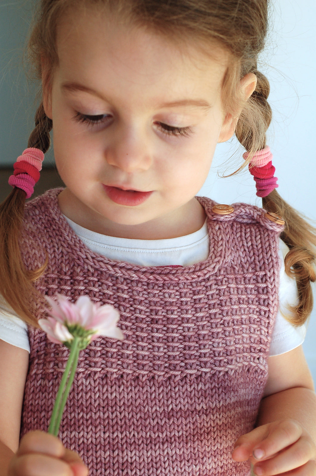 Little Vest &amp; Dress, Frogginette. Print Knitting Pattern