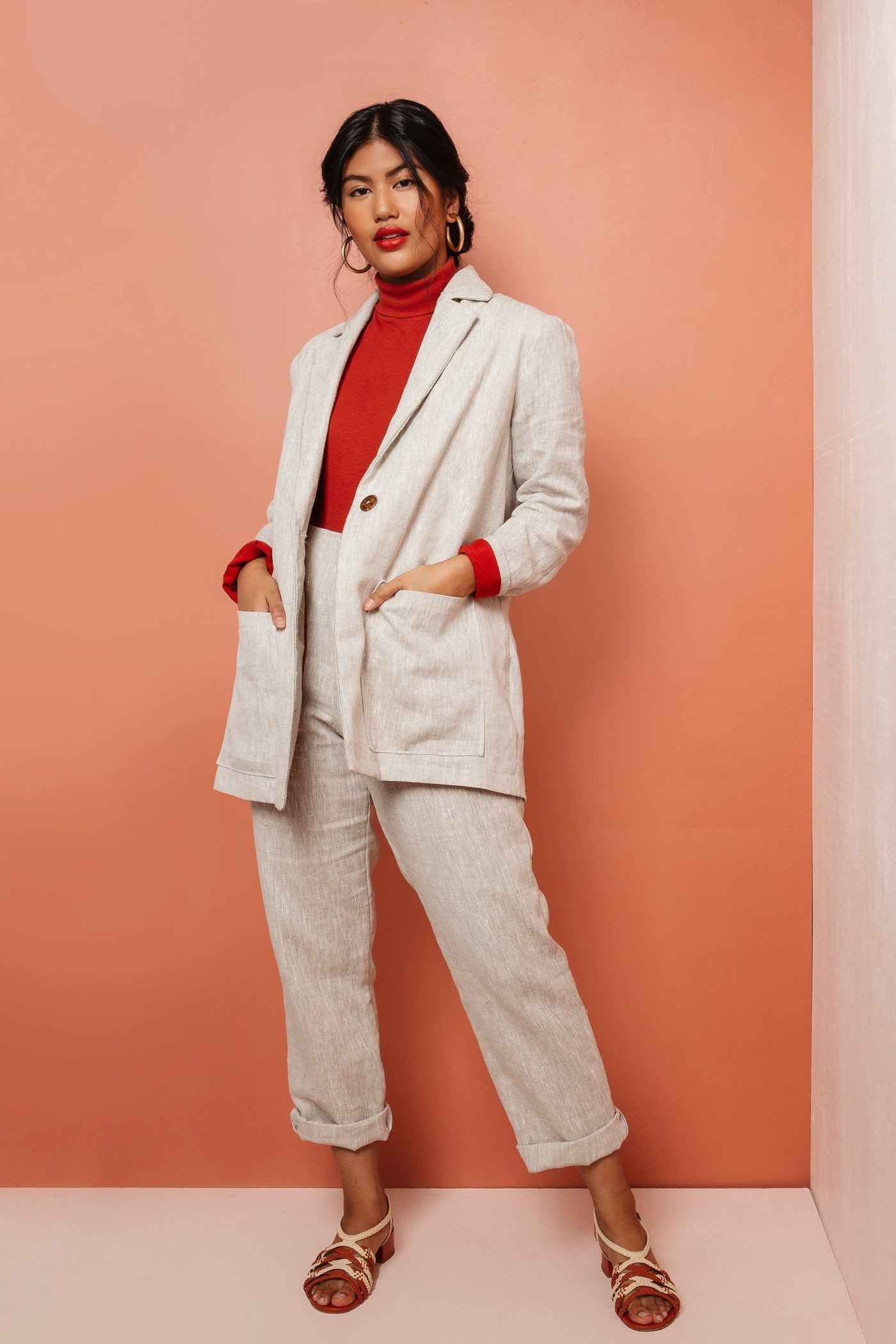 Friday Pattern Company Heather Blazer Miss Maude