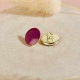 Gem Buttons - Dahlia Pink. 9mm