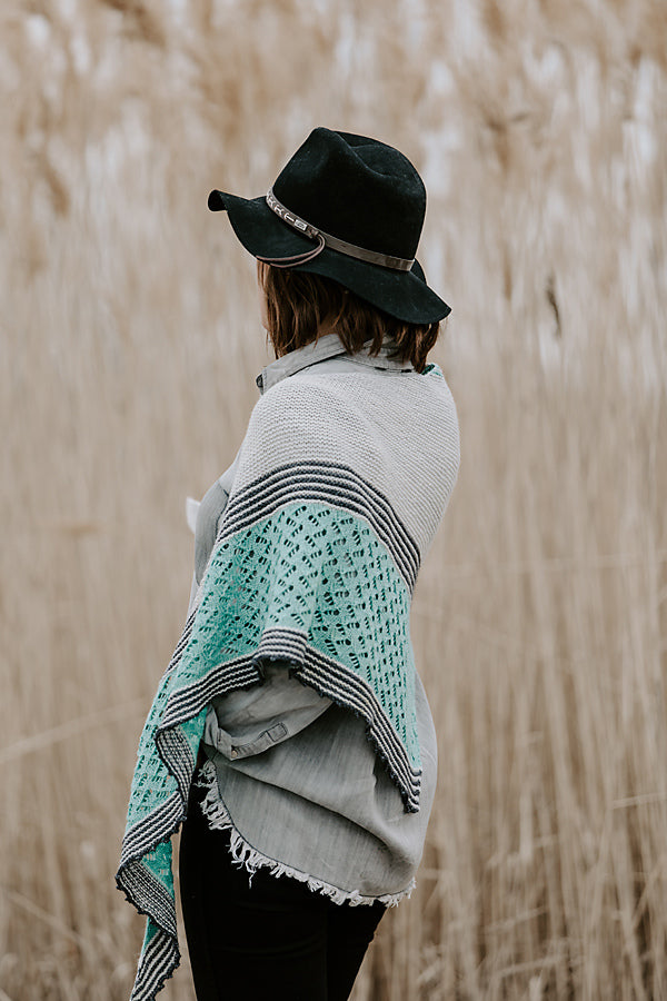 Headwaters Shawl, Knitterella. Print Knitting Pattern