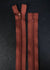 YKK Dress Zip. Chestnut