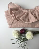 Karen's Ruffle Sweater, Petite Knit. Knitting Pattern