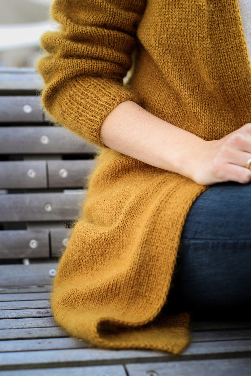 No Frills Cardigan Petite Knit. Knitting Pattern Miss Maude