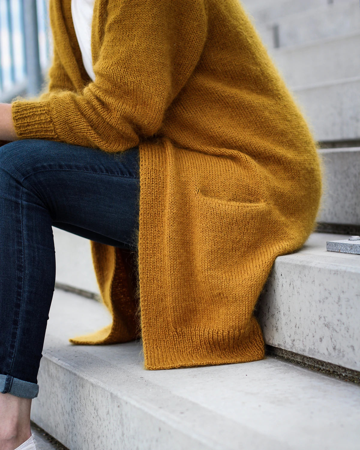 No Frills Cardigan, Petite Knit. Knitting Pattern