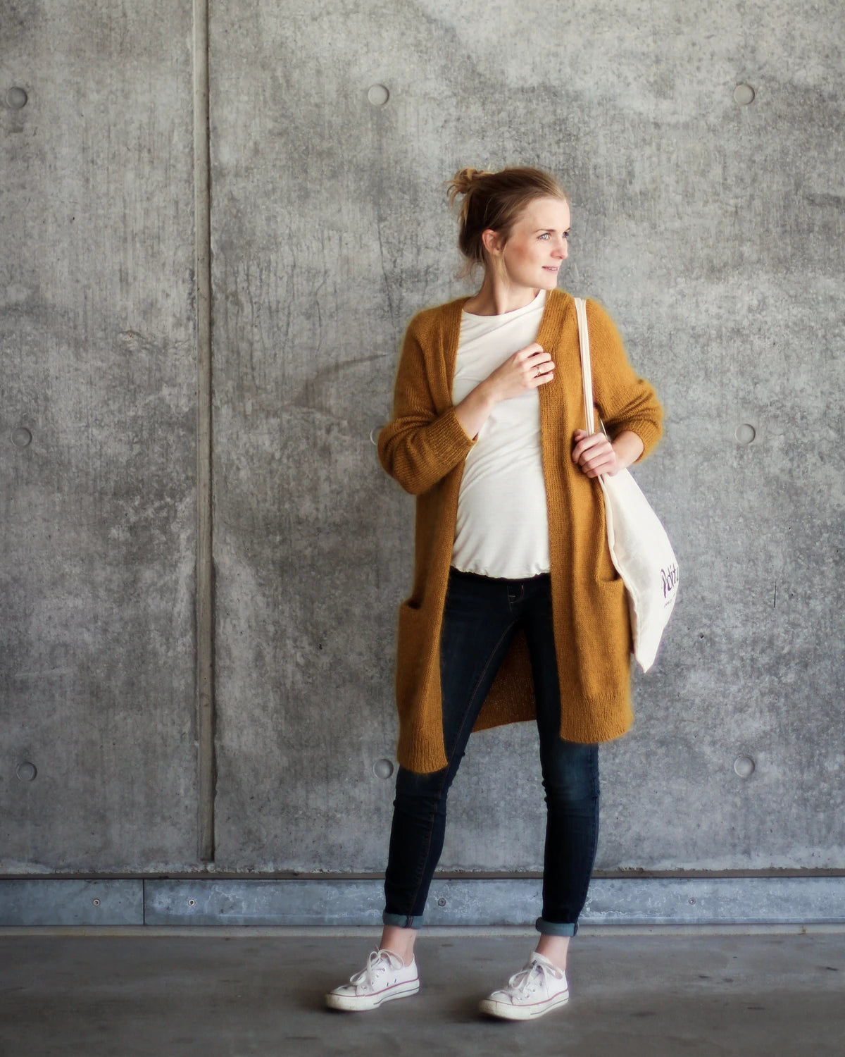 No Frills Cardigan, Petite Knit. Knitting Pattern