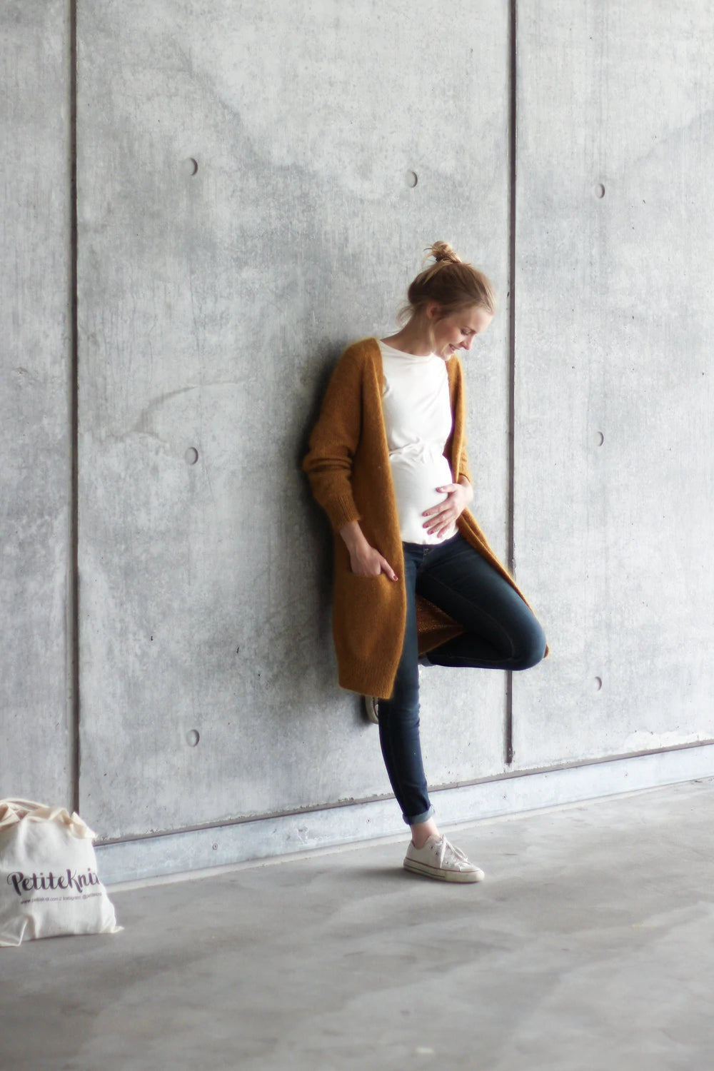 No Frills Cardigan, Petite Knit. Knitting Pattern