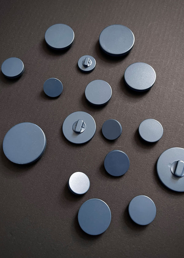 Just So Shank Button, Dark Denim - various sizes