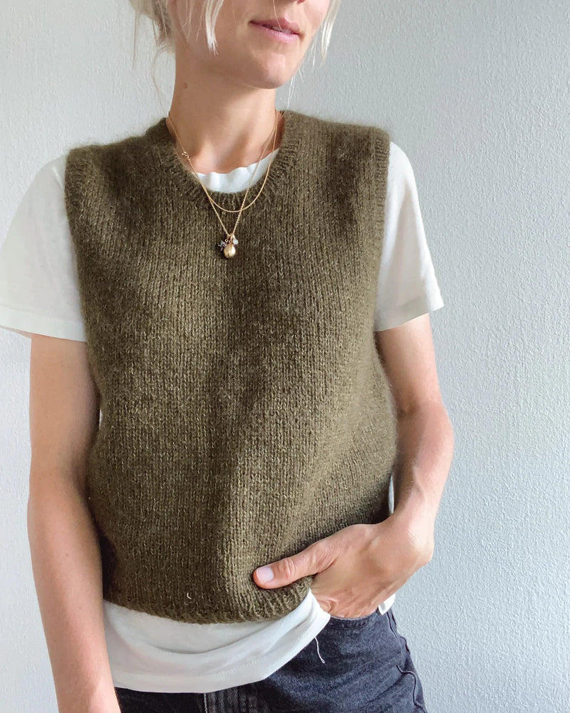 Stockholm Slipover - Adult, Petite Knit. Knitting Pattern