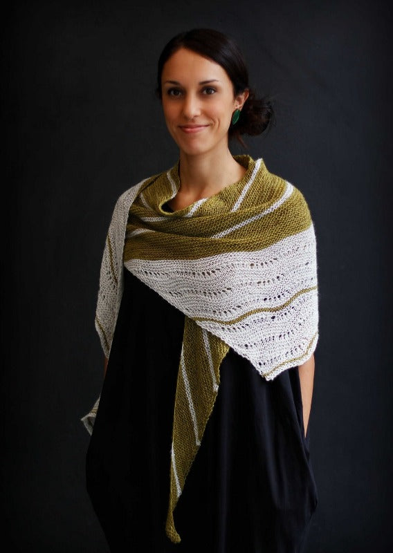 The Girl From The Grocery Store Shawl, Joji. Print Knitting Pattern