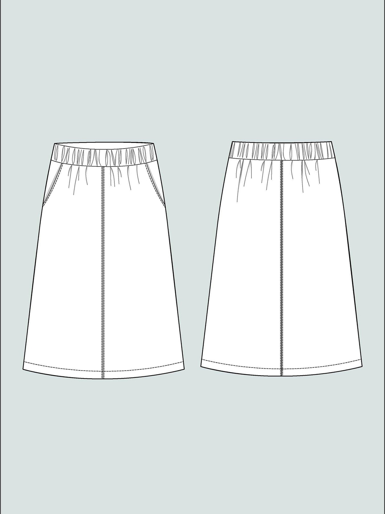 The Assembly Line - A-Line Midi Skirt
