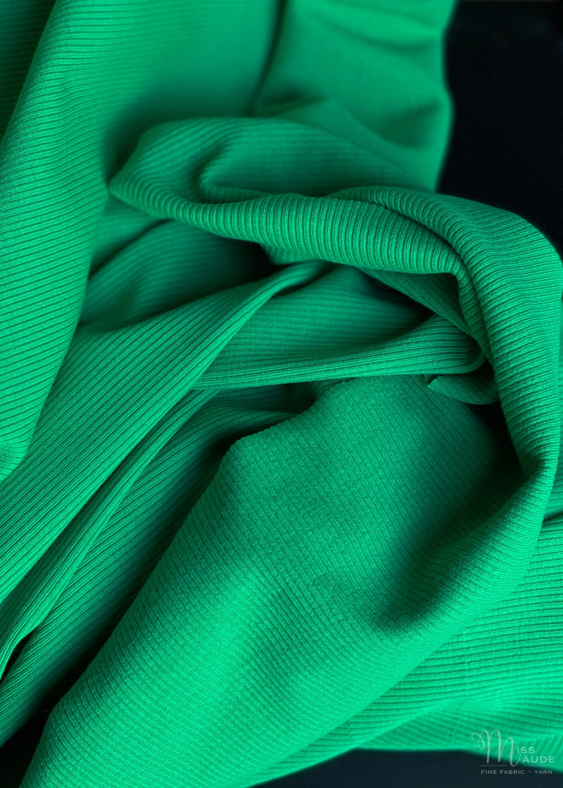 Cotton Rib - Bright Green