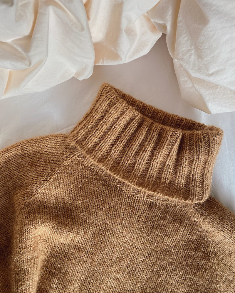 Caramel Sweater, Petite Knit. Knitting Pattern