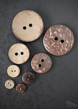 Coconut Shell Buttons, various sizes