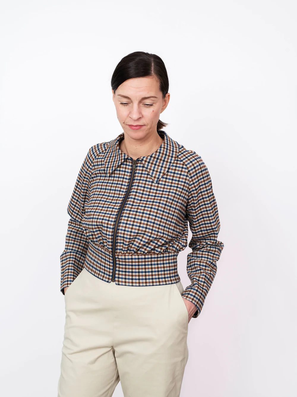 Assembly Line Jacket Pattern ️The Assembly Line Cropped Jacket Printed Sewing Pattern – Miss Maude