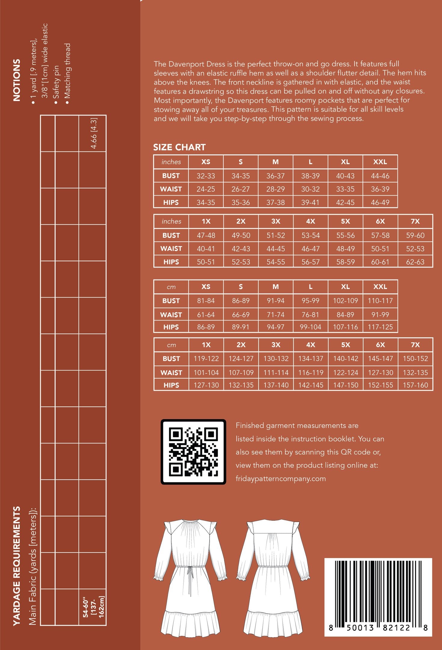 Friday Pattern Company - Davenport Dress
