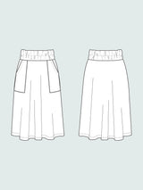 The Assembly Line - Elastic Waist Maxi Skirt