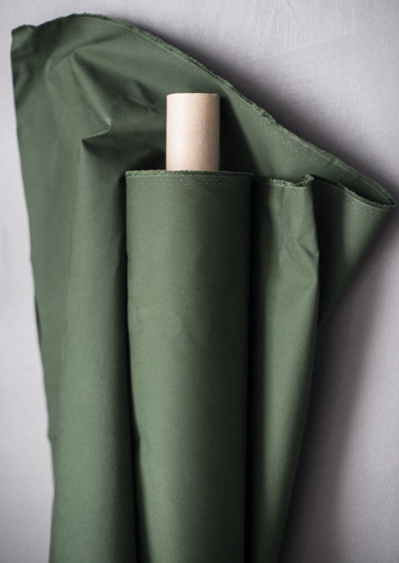 Organic Cotton Dry Oilskin - Fern Green