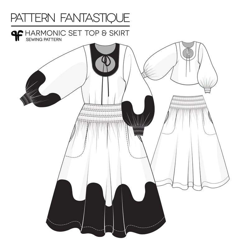 Pattern Fantastique - Harmonic Set Top and Skirt