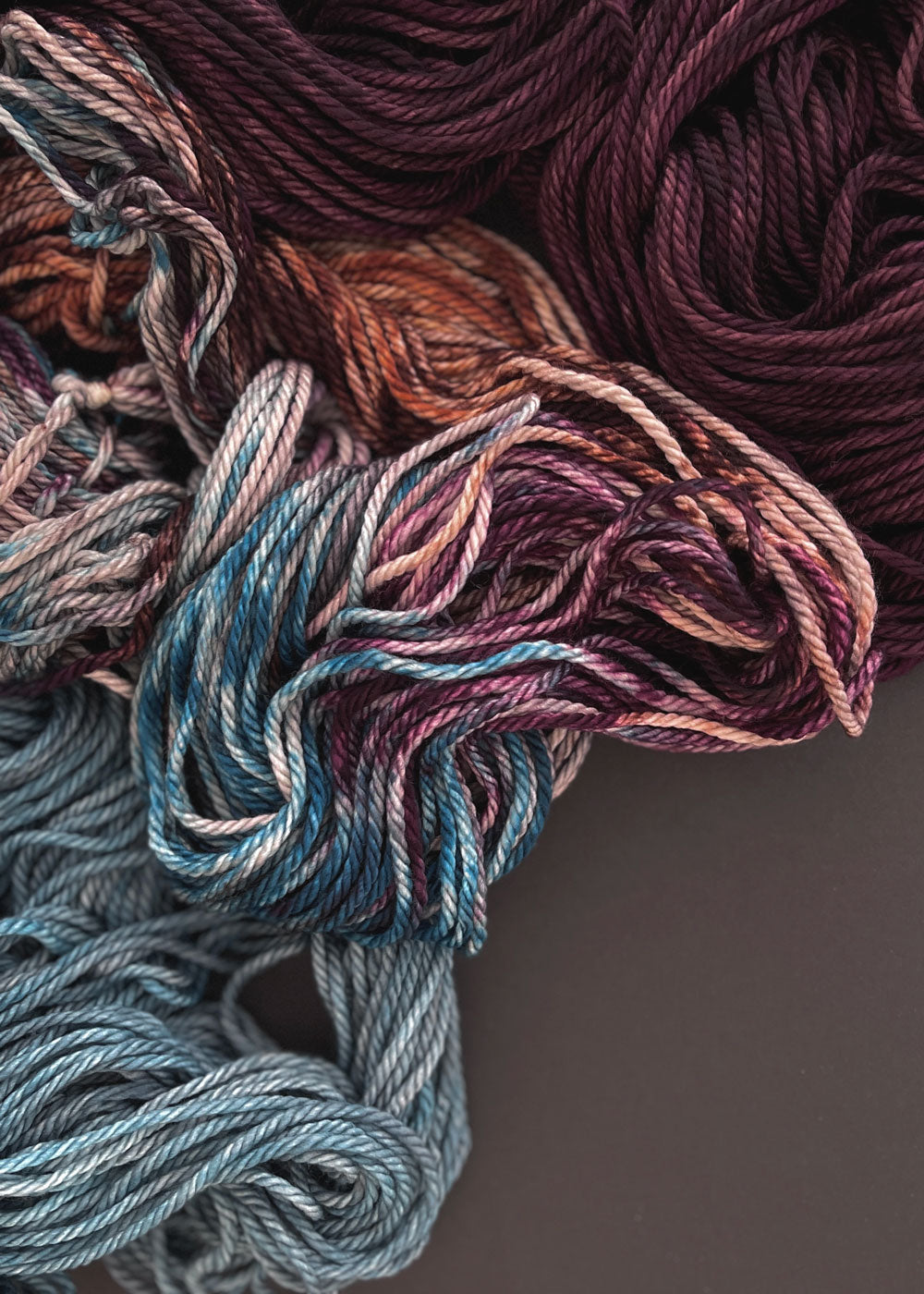 Heather Weir. 12ply Merino, Two of Cups