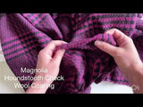 Magnolia Houndstooth Check Wool Coating