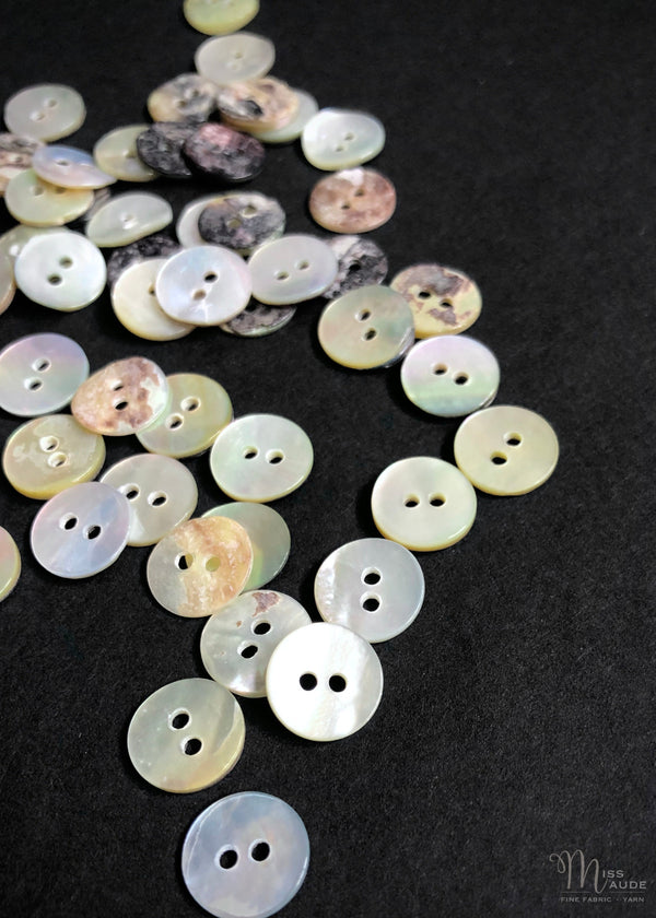 Shell Buttons, Raw. various sizes