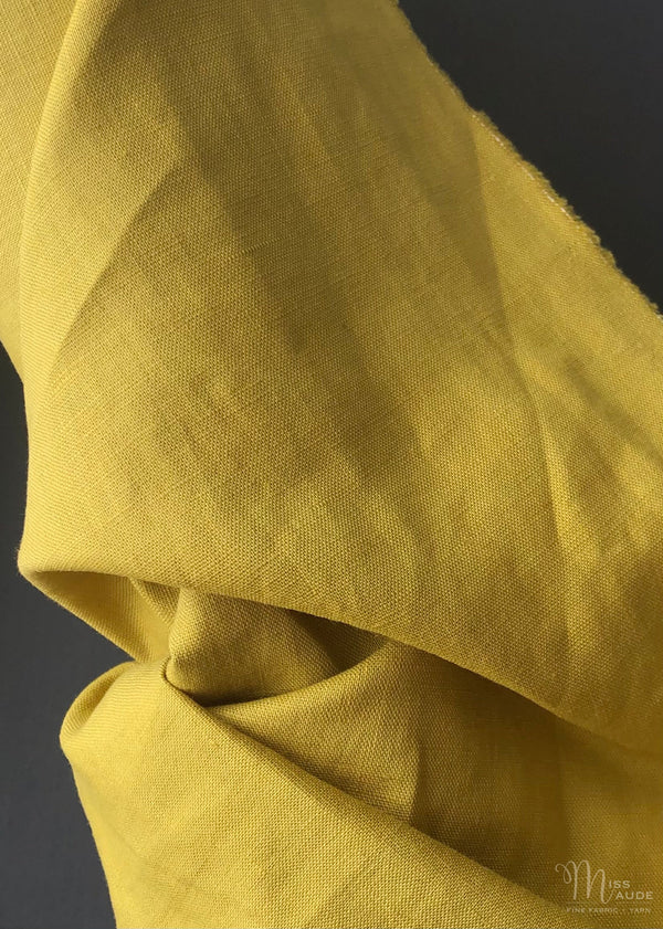 Laundered Linen Cotton - Chartreuse